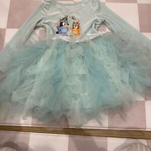 Kids Blue Tulle Costume Dress